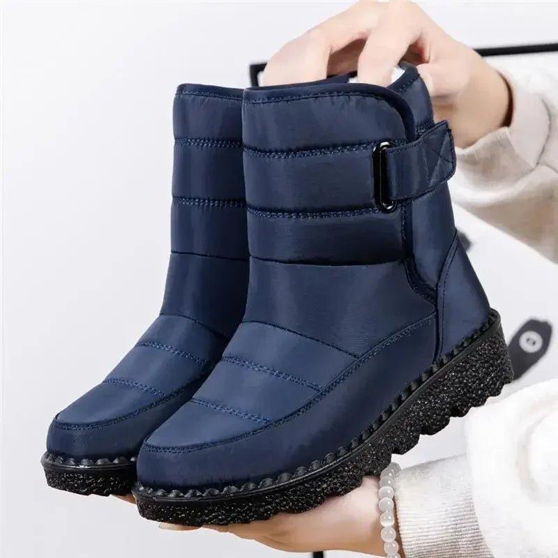 Quilted Ankle Boots for Women – Water-Resistant & Slip-On
