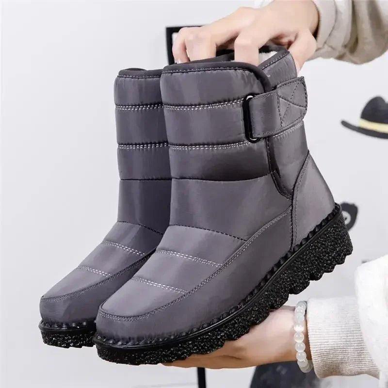 Quilted Ankle Boots for Women – Water-Resistant & Slip-On