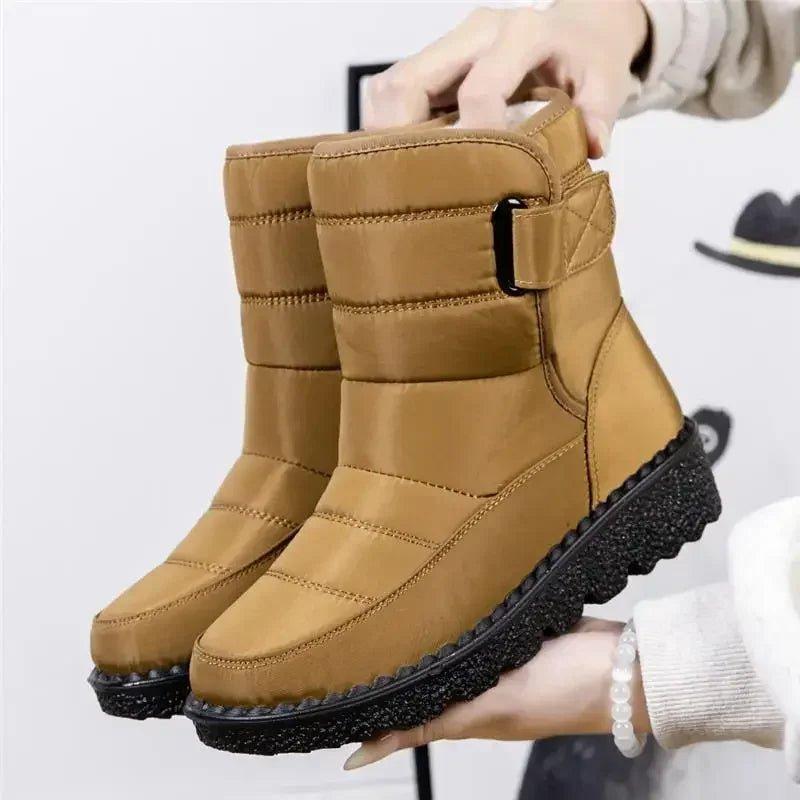 Quilted Ankle Boots for Women – Water-Resistant & Slip-On