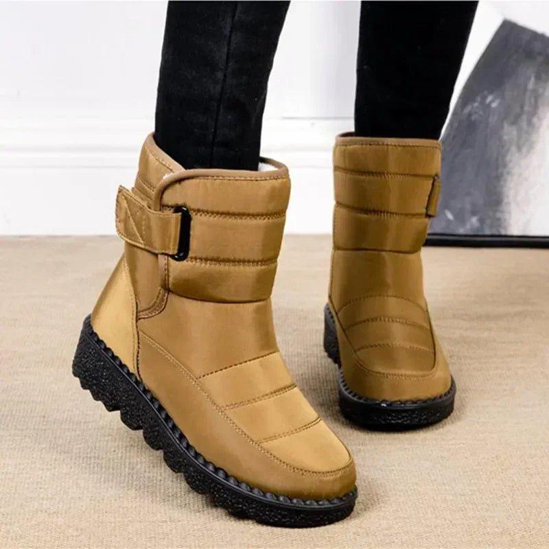 Quilted Ankle Boots for Women – Water-Resistant & Slip-On