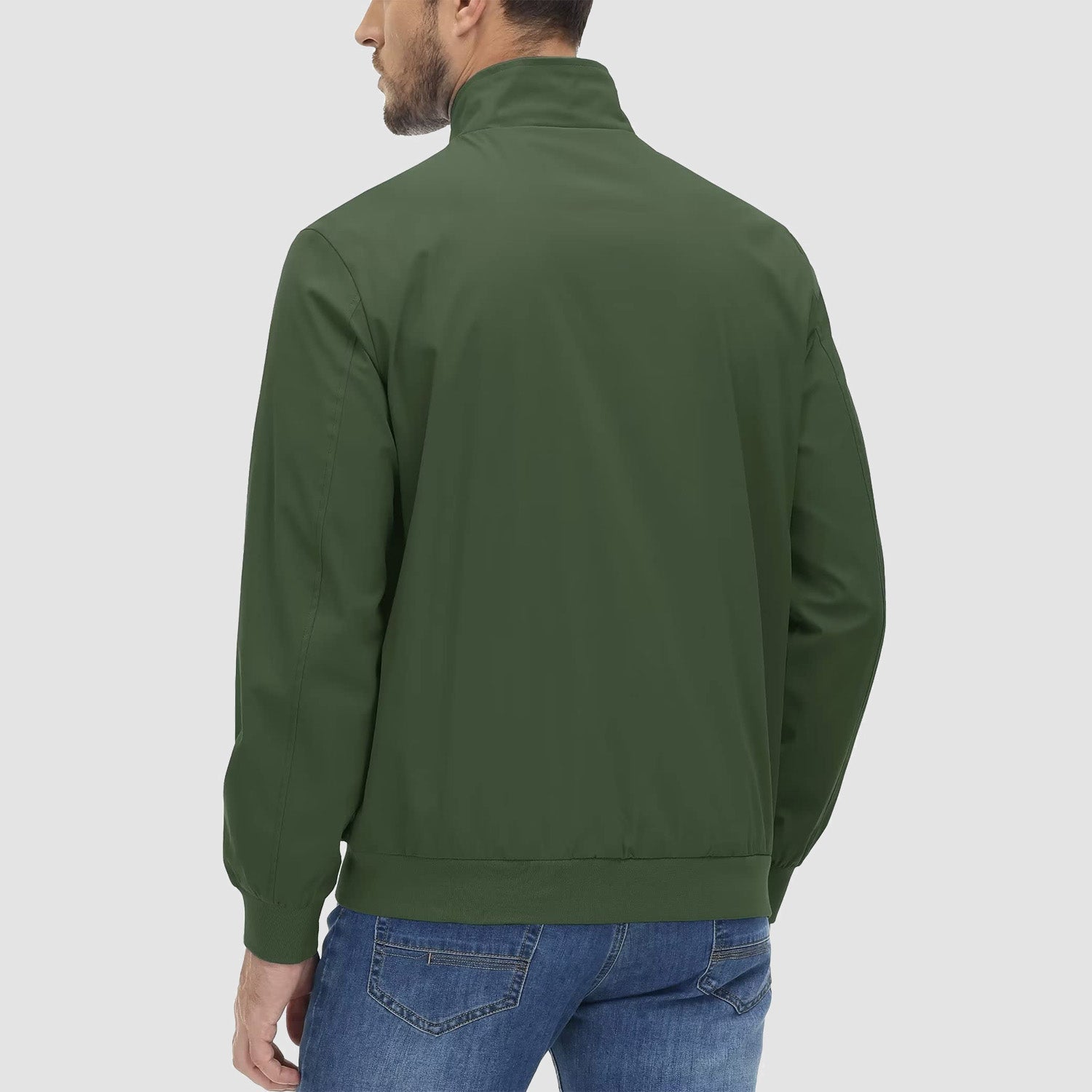 Daniel Lightweight Bomber Jacket – Ribbed-Trim Zip-Up Transitional Outerwear