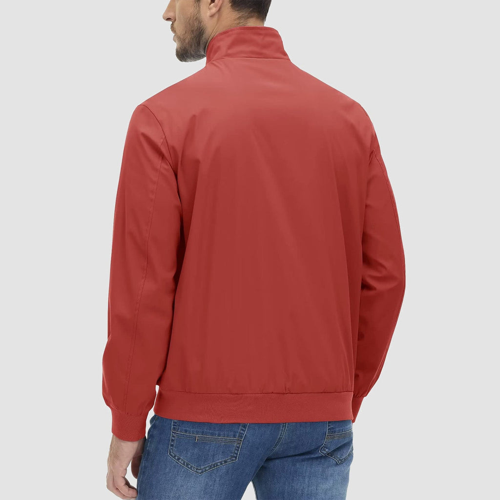 Daniel Lightweight Bomber Jacket – Ribbed-Trim Zip-Up Transitional Outerwear