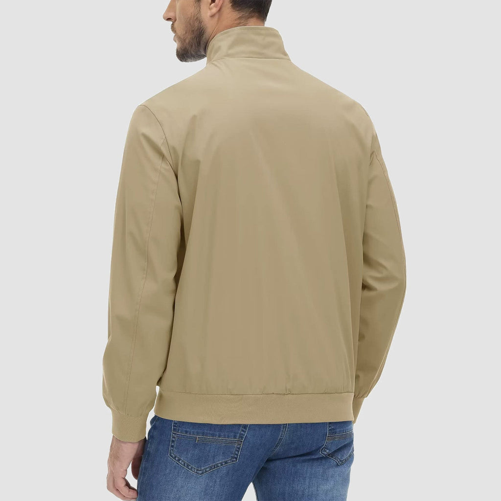 Daniel Lightweight Bomber Jacket – Ribbed-Trim Zip-Up Transitional Outerwear