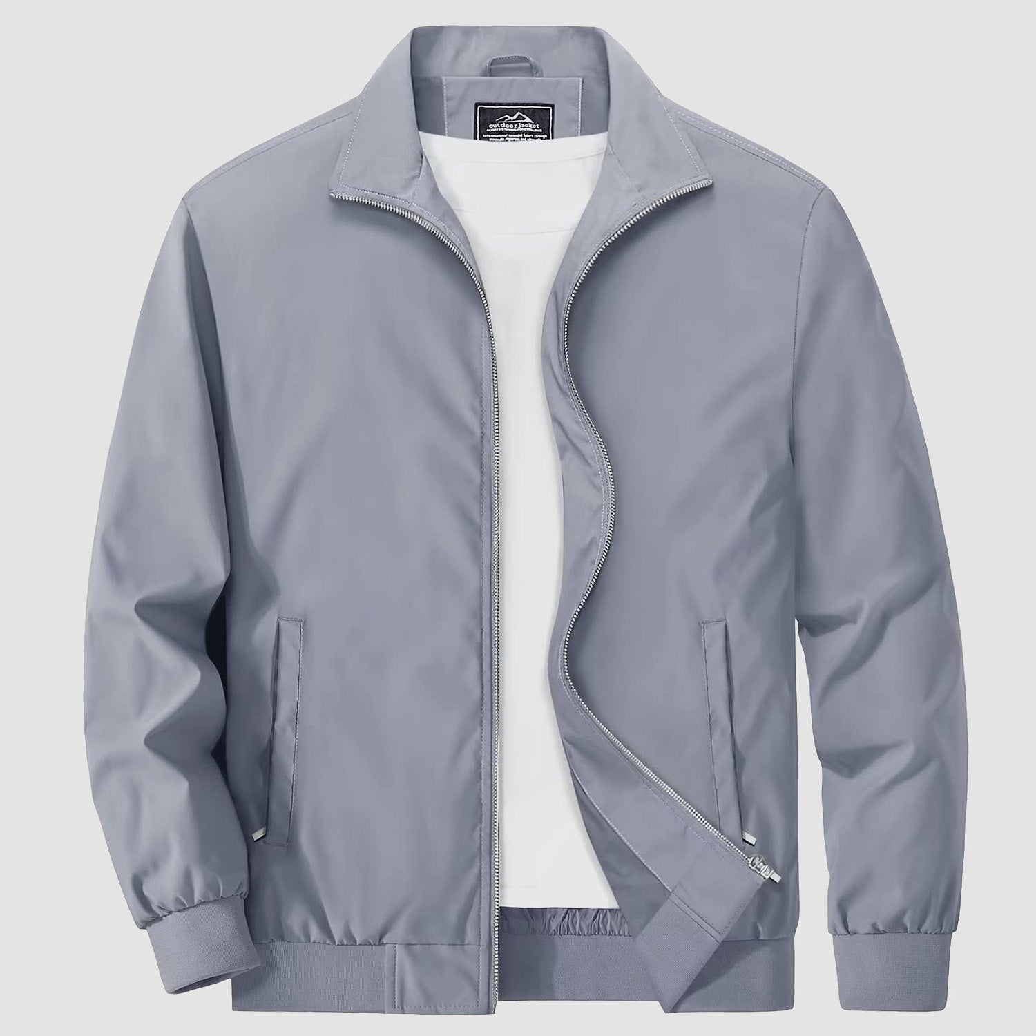 Daniel Lightweight Bomber Jacket – Ribbed-Trim Zip-Up Transitional Outerwear