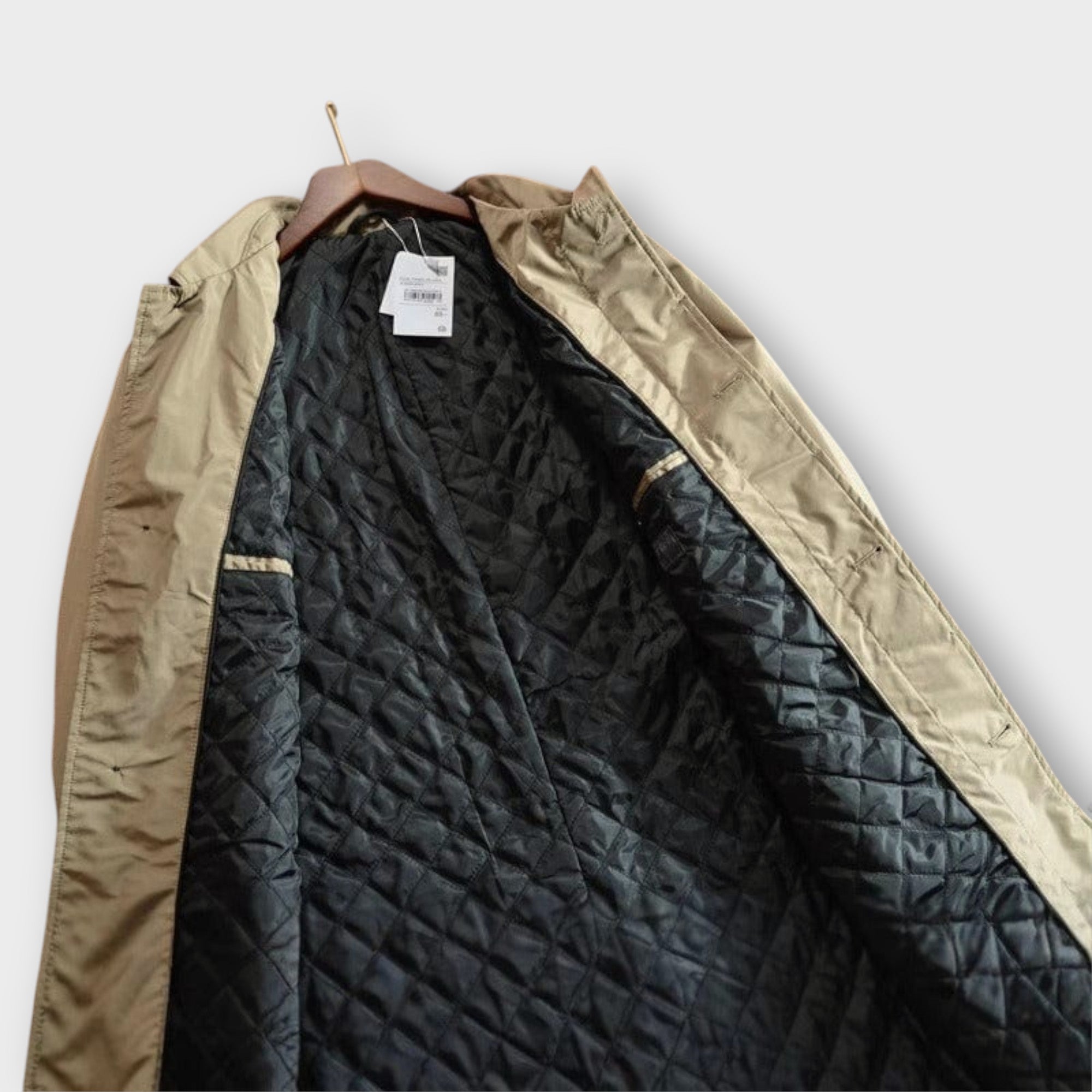 Harrison Water-Repellent Rain Jacket – Quilted Lining Adjustable Cuffs Trench Coat