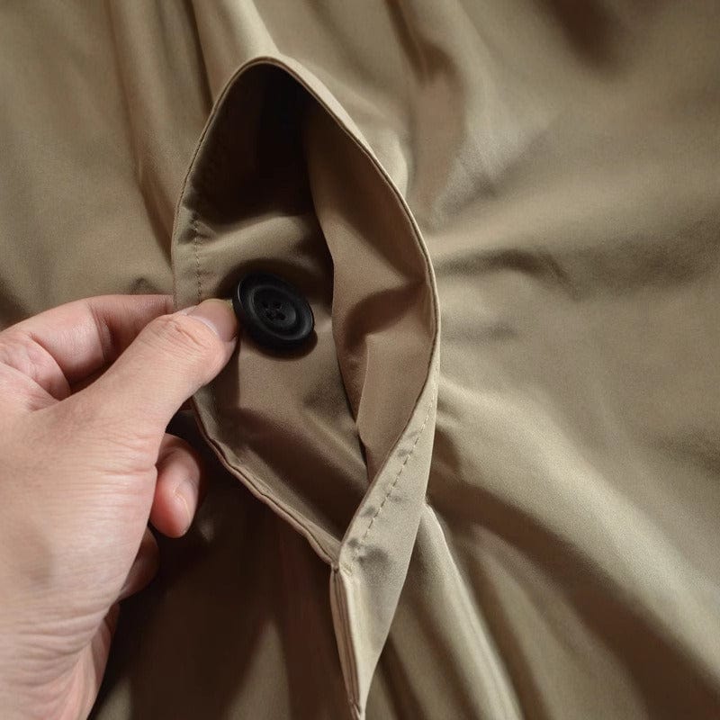 Harrison Water-Repellent Rain Jacket – Quilted Lining Adjustable Cuffs Trench Coat