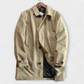 Harrison Water-Repellent Rain Jacket – Quilted Lining Adjustable Cuffs Trench Coat