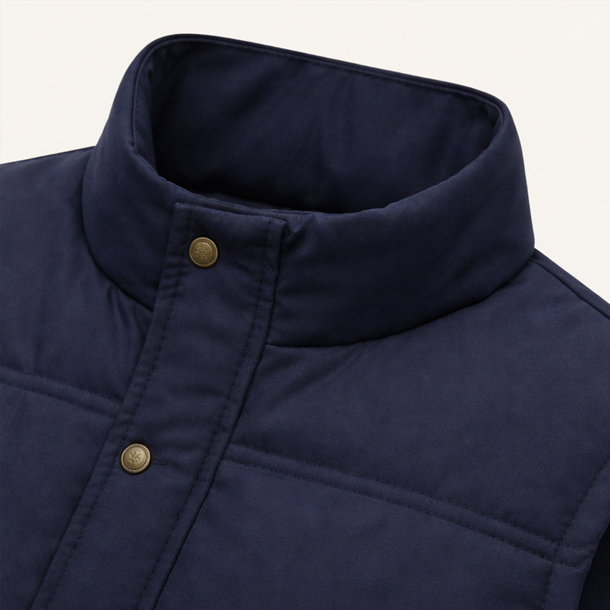 Hayden Fleece-Lined Utility Vest – Stand-Collar Multi-Pocket Winter Layering