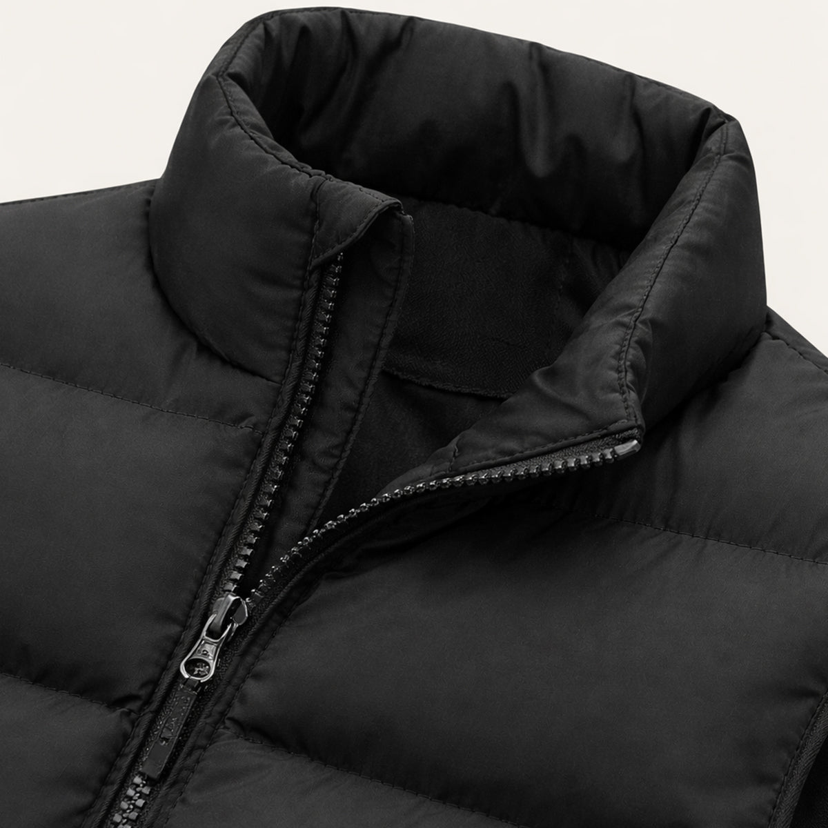 Luca Quilted Padded Puffer Vest – Stand-Collar Zip-Up Layering Gilet