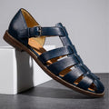 Marvin Leather Fisherman Sandals – Breathable Closed-Toe Buckled Footwear
