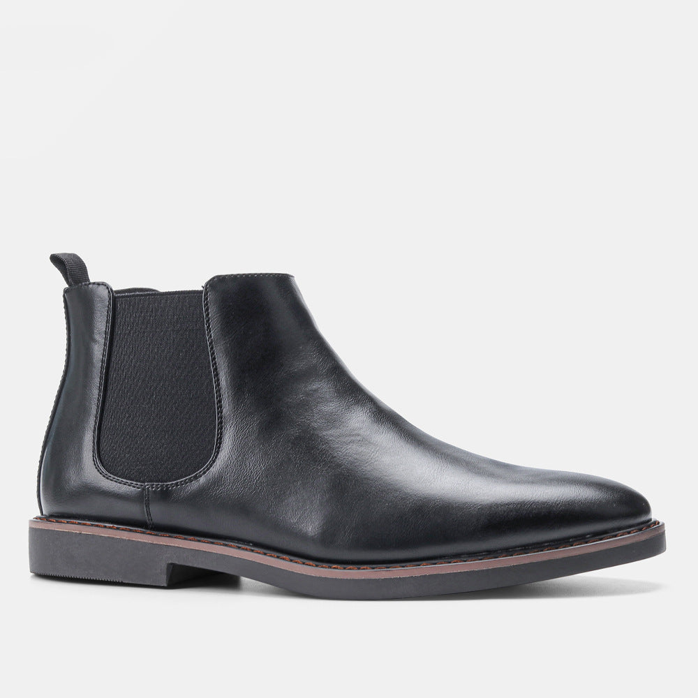 Neve Leather Chelsea Boots – Slip-On Rounded Toe Footwear