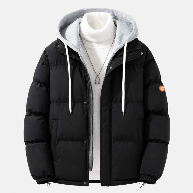 Quilted Hooded Puffer Jacket – Drawstring Hood, Zip Pockets & Relaxed Fit | Olivia