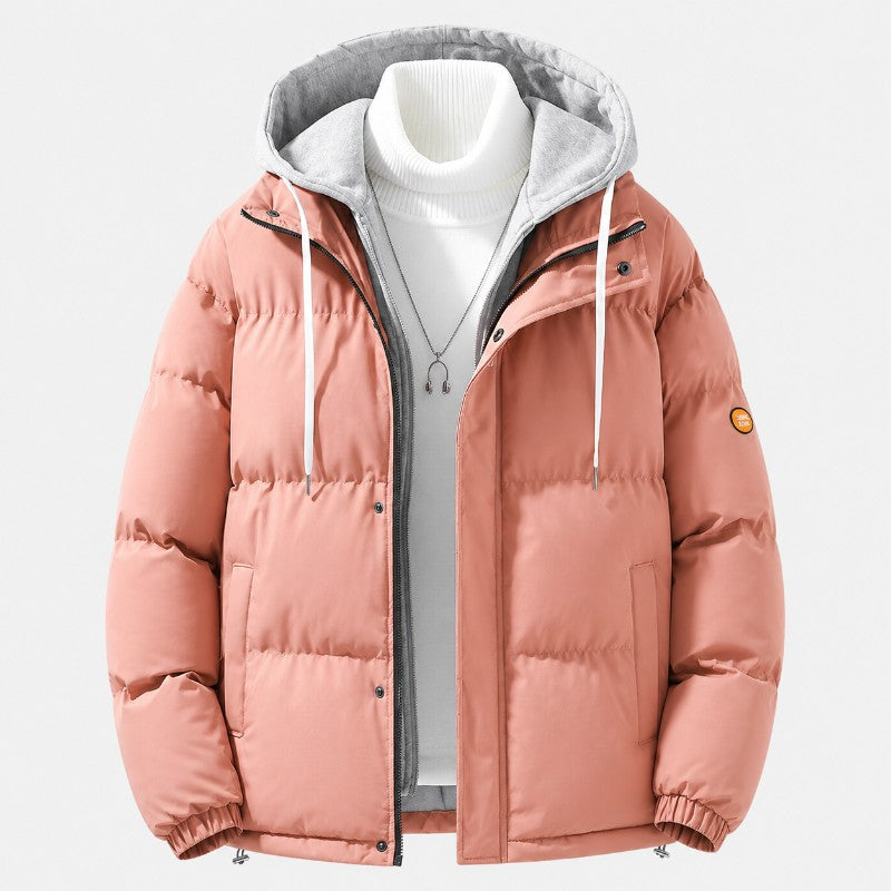 Quilted Hooded Puffer Jacket – Drawstring Hood, Zip Pockets & Relaxed Fit | Olivia