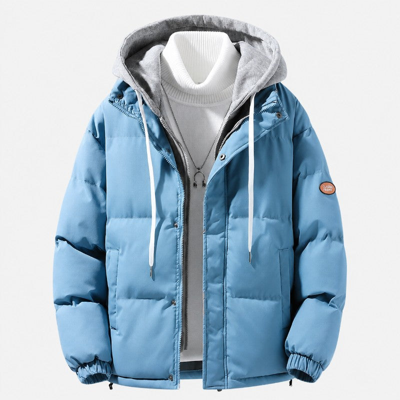 Quilted Hooded Puffer Jacket – Drawstring Hood, Zip Pockets & Relaxed Fit | Olivia