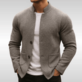 Rafael Refined Knit Button Cardigan – Stand-Collar Slim-Fit Layering Knitwear