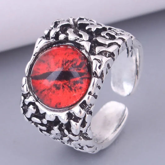 Eye of Varnok Unisex Dragon Claw Eye Ring
