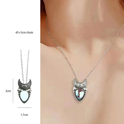 Luna's Whisper Moonstone Pendant for Women