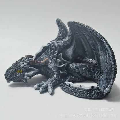Pebblewing Crouching Dragon Garden Outdoors Statue