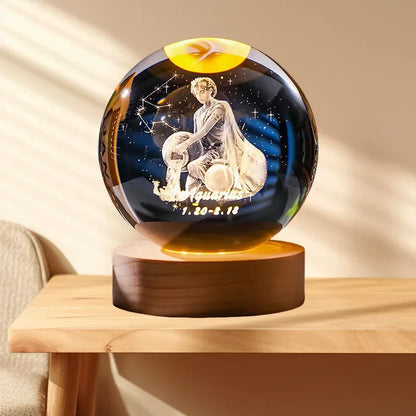 Zodiara Sphere LED Crystal Ball with Zodiac Sign Display