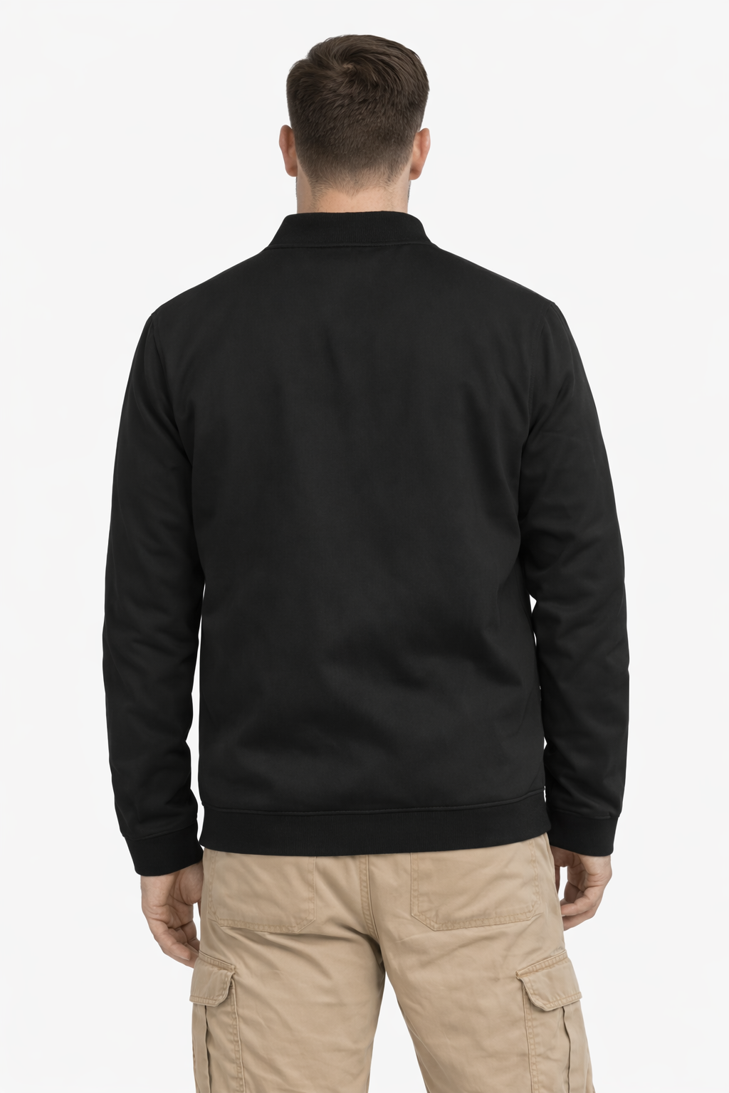 Xavier Micro Suede Bomber Jacket – Soft Stretch Zip-Up Outerwear