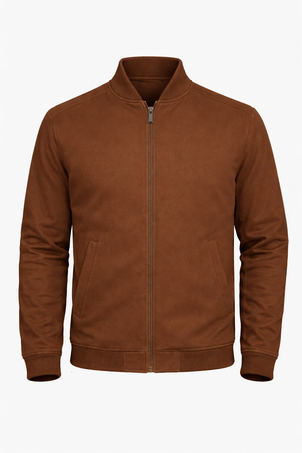 Xavier Micro Suede Bomber Jacket – Soft Stretch Zip-Up Outerwear