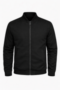 Xavier Micro Suede Bomber Jacket – Soft Stretch Zip-Up Outerwear