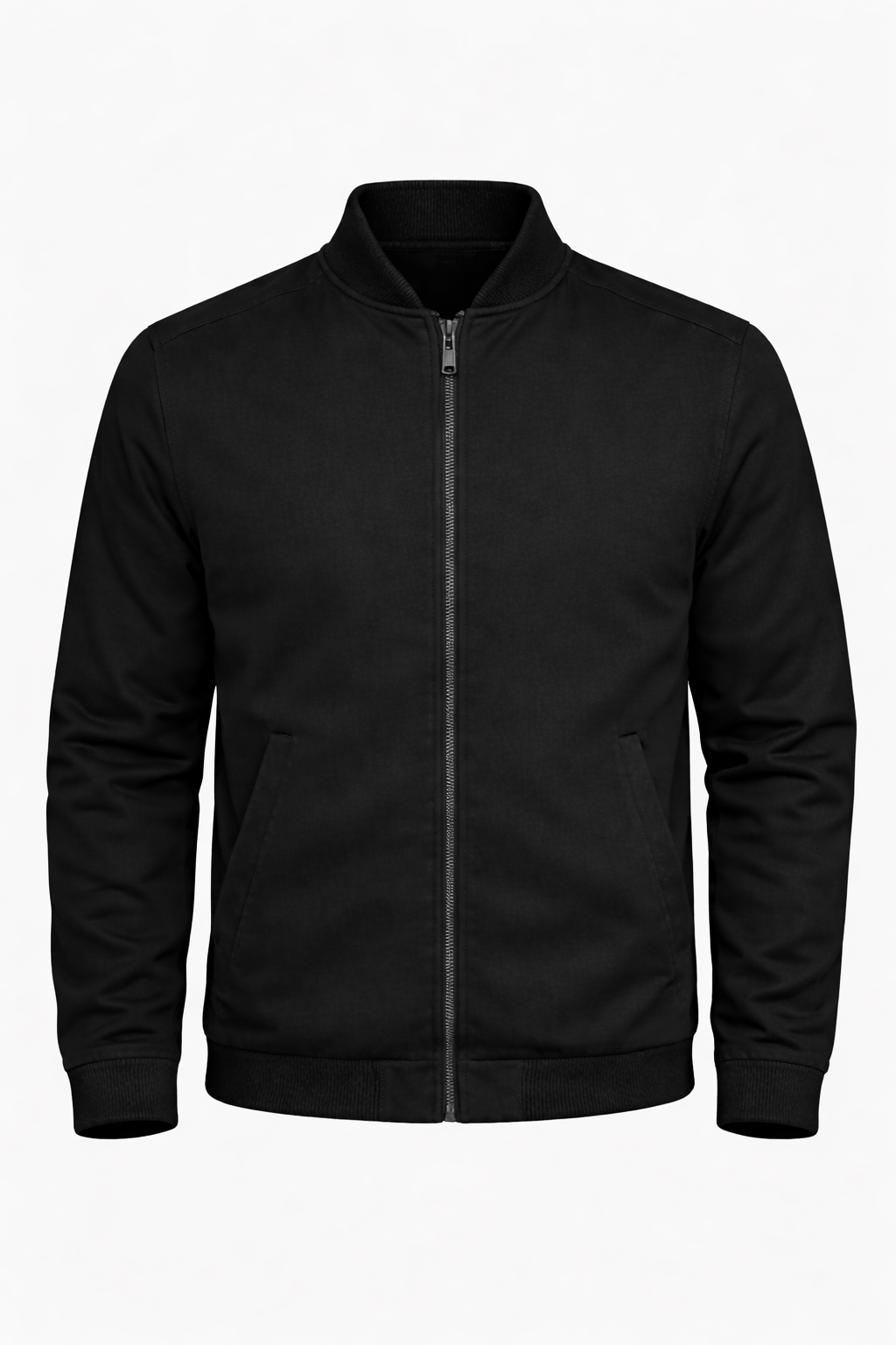 Xavier Micro Suede Bomber Jacket – Soft Stretch Zip-Up Outerwear