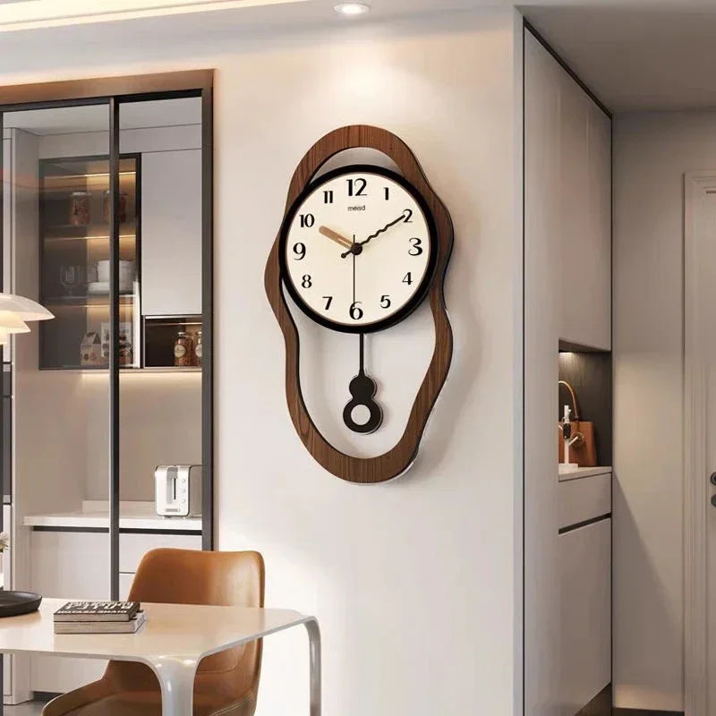 Timber Frame Pendulum Wall Clock