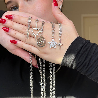 Hexmetal Punk Pendant Unisex Necklace