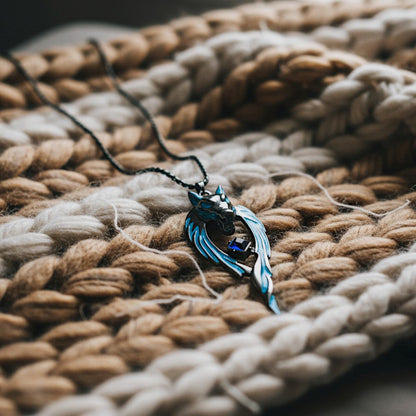 Moonfang Totem --- Nightglyphs Luminescent Necklace