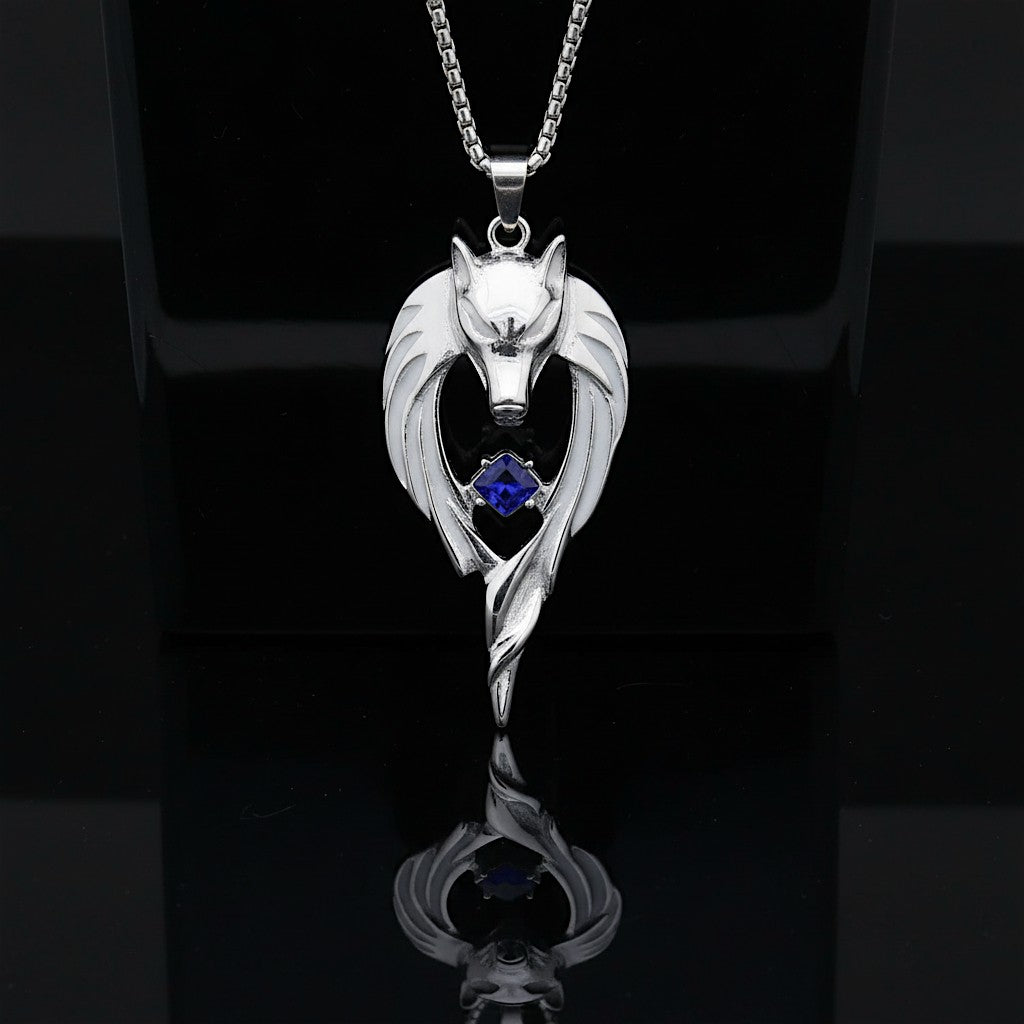 Moonfang Totem --- Nightglyphs Luminescent Necklace