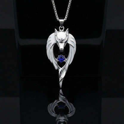 Moonfang Totem --- Nightglyphs Luminescent Necklace