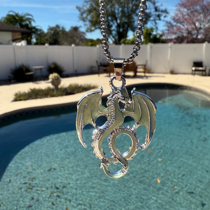 Skyflame Crest --- Nightglyphs Luminescent Necklace