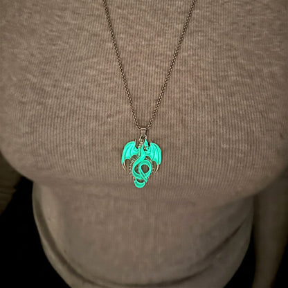 Skyflame Crest --- Nightglyphs Luminescent Necklace