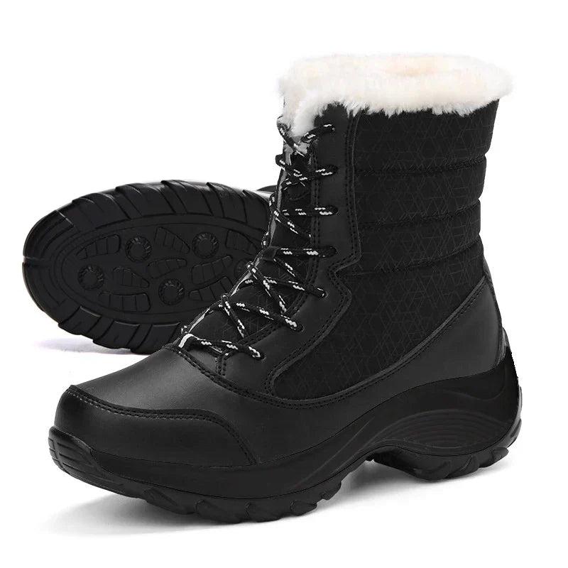 Mid-Calf Platform Boots for Women – Quilted & Lug Sole | Victoria