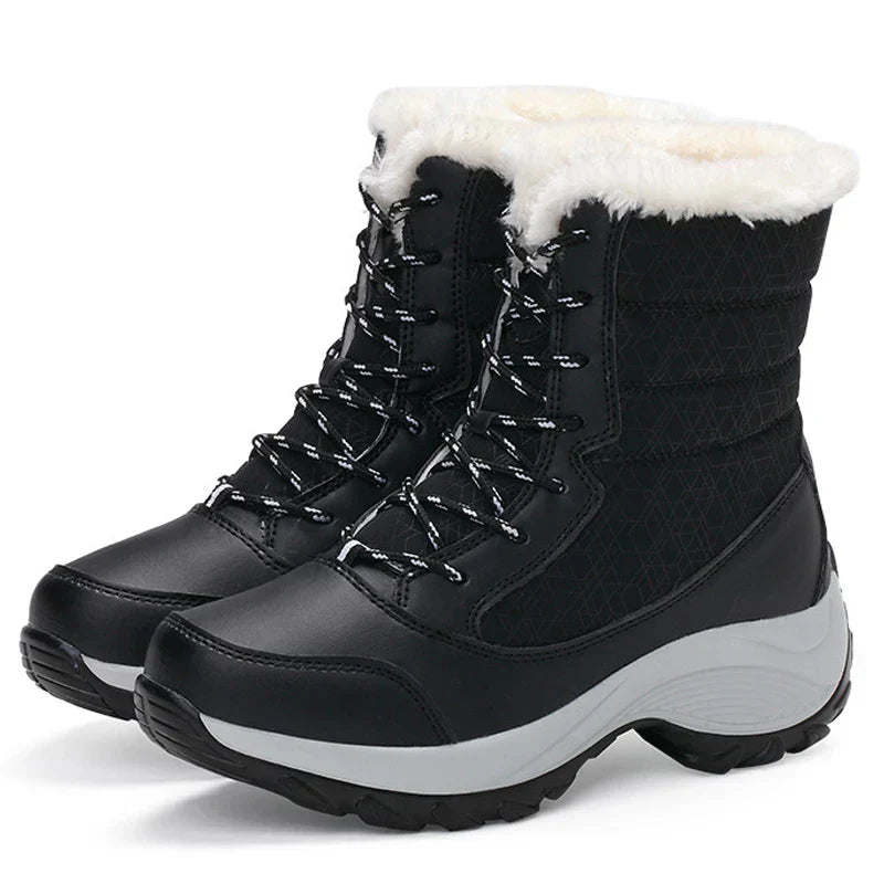 Mid-Calf Platform Boots for Women – Quilted & Lug Sole | Victoria