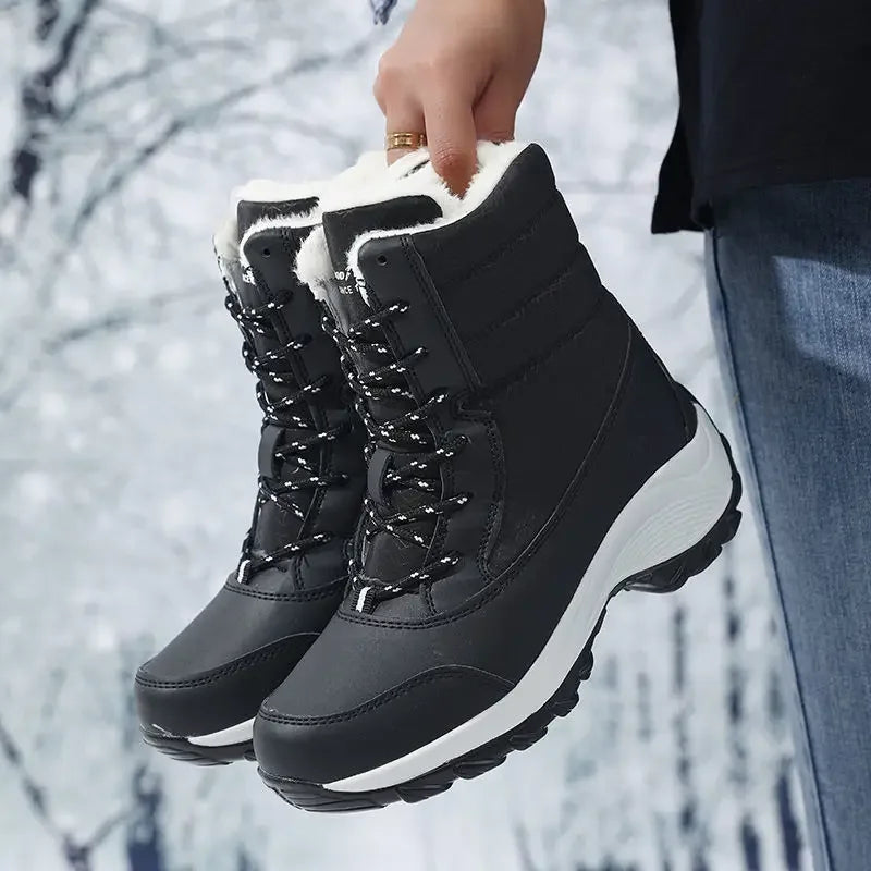 Mid-Calf Platform Boots for Women – Quilted & Lug Sole | Victoria