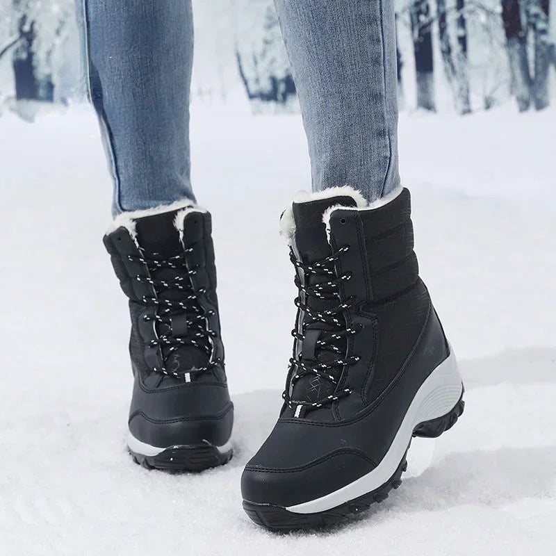 Mid-Calf Platform Boots for Women – Quilted & Lug Sole | Victoria