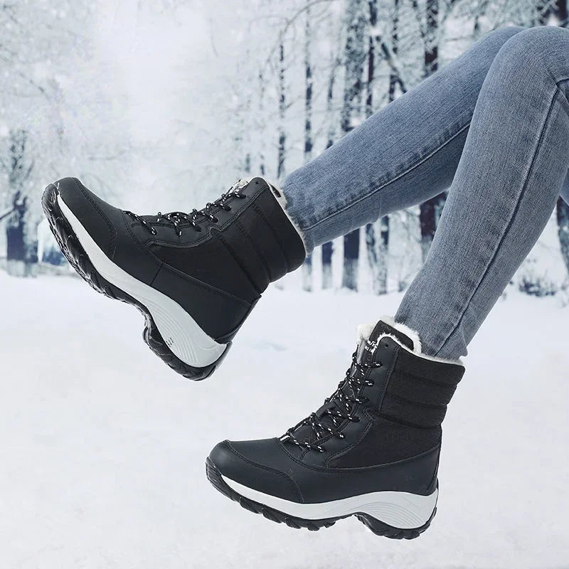 Mid-Calf Platform Boots for Women – Quilted & Lug Sole | Victoria