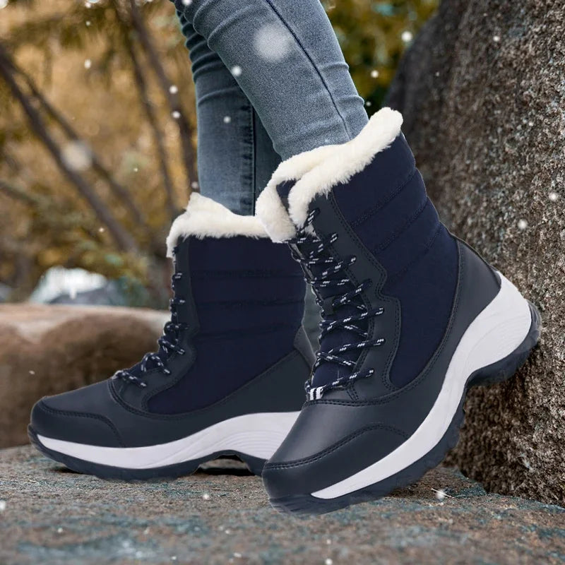 Mid-Calf Platform Boots for Women – Quilted & Lug Sole | Victoria