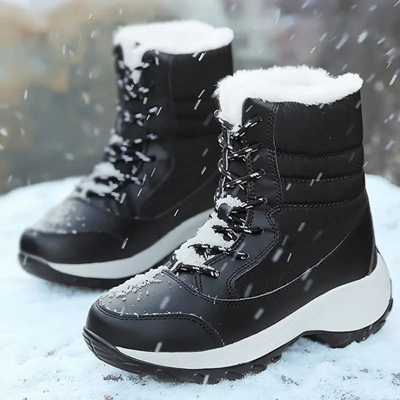 Mid-Calf Platform Boots for Women – Quilted & Lug Sole | Victoria