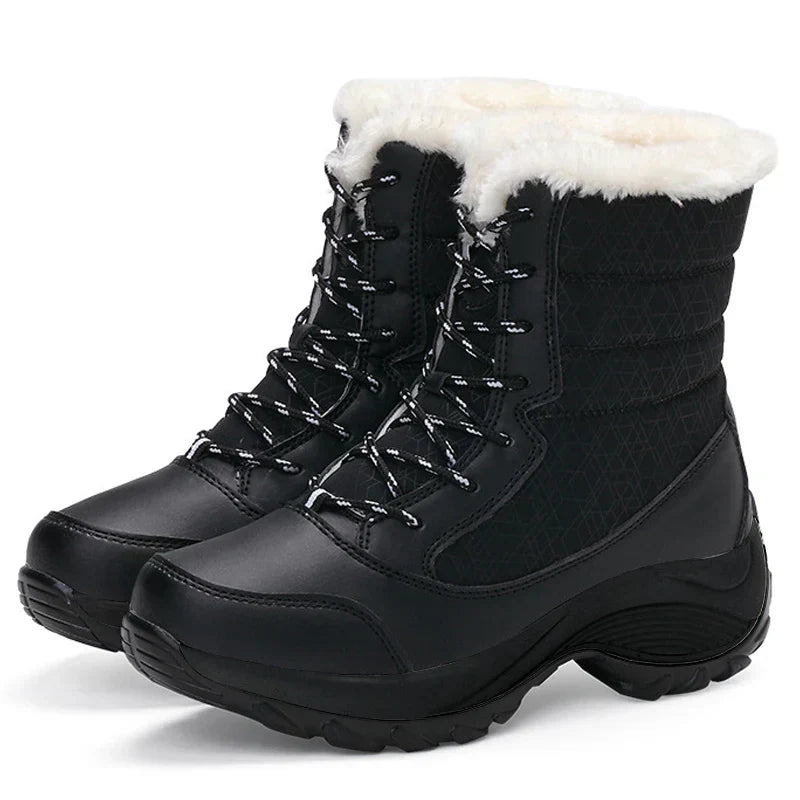 Mid-Calf Platform Boots for Women – Quilted & Lug Sole | Victoria