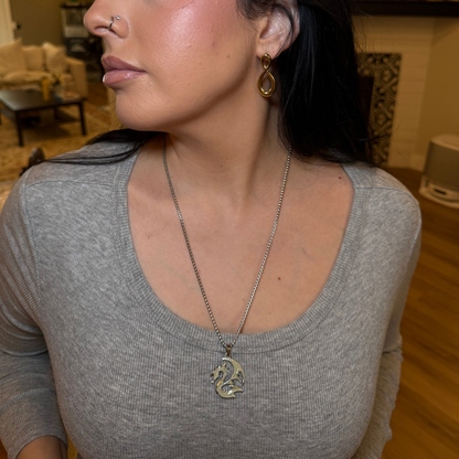 Wyrmlight Sigil --- Nightglyphs Luminescent Necklace